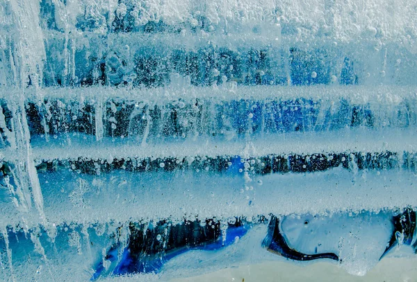Gelo azul claro — Fotografia de Stock