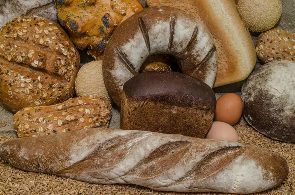 A variety of bakery products — Stock Photo, Image