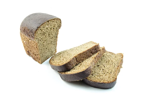 Plátky černý chléb — Stock fotografie