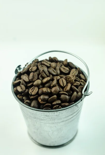 Kaffee auf weißem Hintergrund — Stockfoto