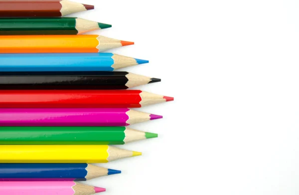 Bright colored pencils Stock Image