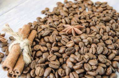 Kavrulmuş kahve çekirdeği.