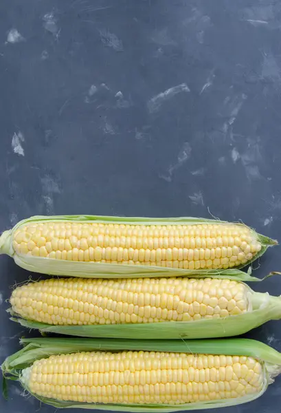 Corn on a dark background — Stock Photo, Image