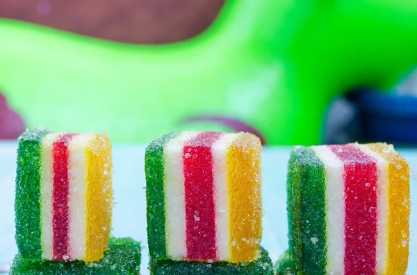 Marmelade in verschiedenen Farben. — Stockfoto