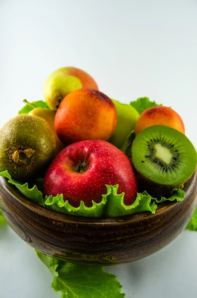 Fruits on a white background