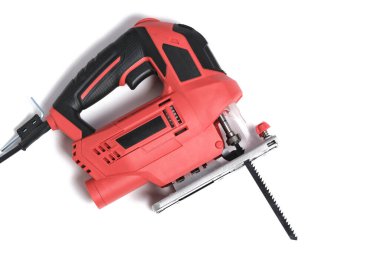 Elektrik zamazingosu beyaz arka planda izole edilmiş. İş için güç aracı