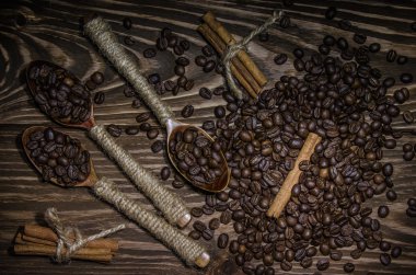 Kavrulmuş kahve çekirdeği.