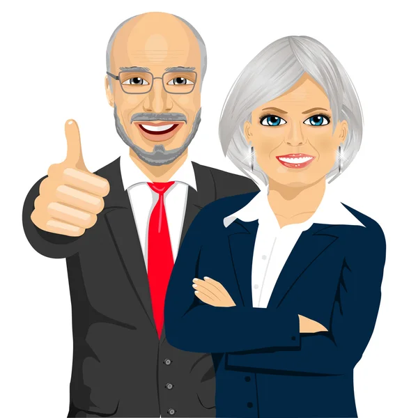 üst düzey iş adamları ortakları çapraz silah ile birlikte ayakta