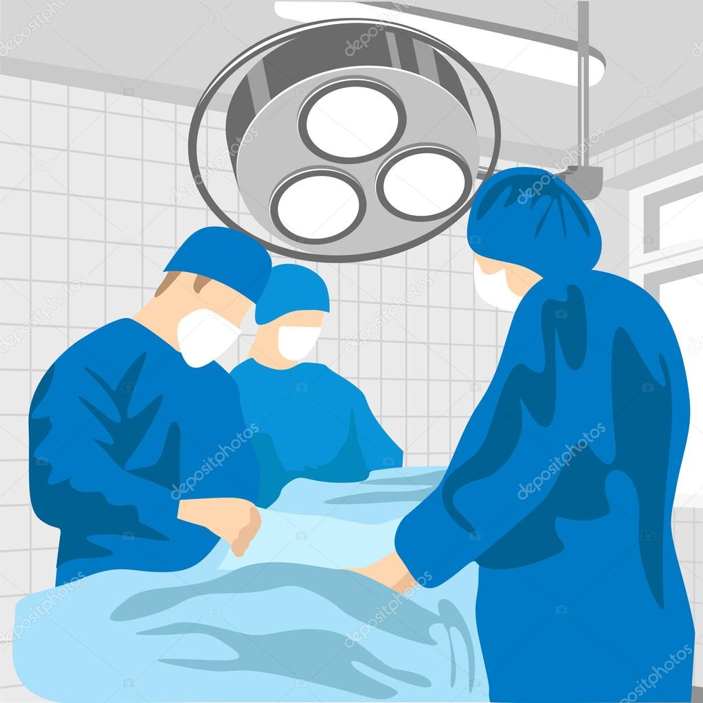 Ilustracion De Dibujos Animados Cirujano Interior Operacion Quirofano ...