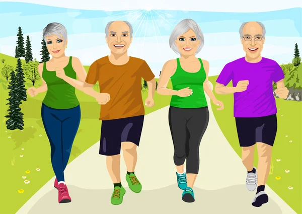 Grup üst düzey atlet erkek ve kadınların birlikte çalışan