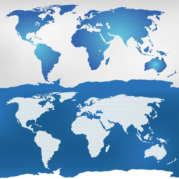 Illustration der Weltkarte — Stockvektor