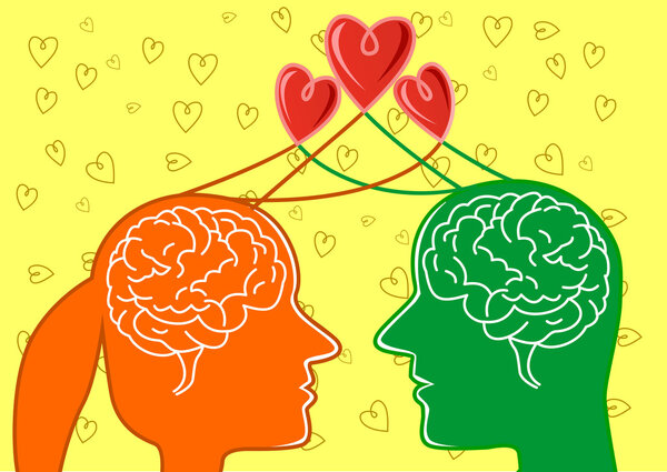 Мужчина и женщина смотрят друг на друга