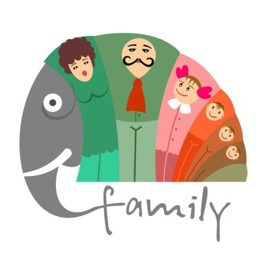 fil ile mutlu aile kavramı
