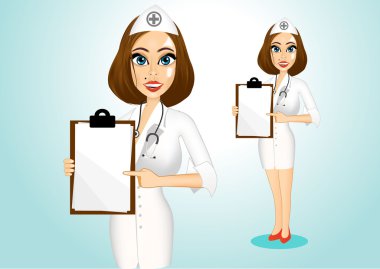 güzel doktor holding Pano