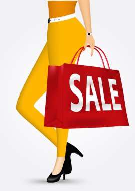 Sarı pantolon içinde tanınmayan kadın