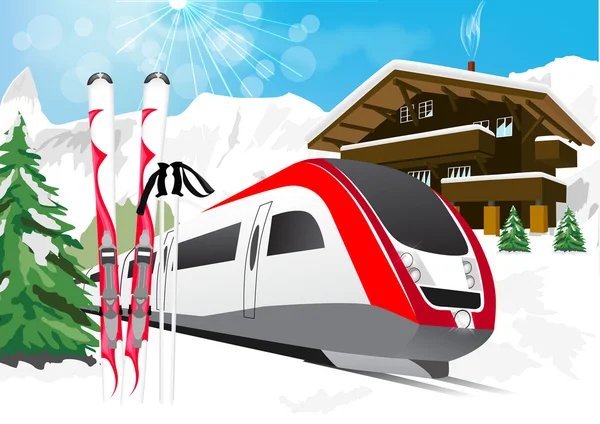 Karlı kış manzarası