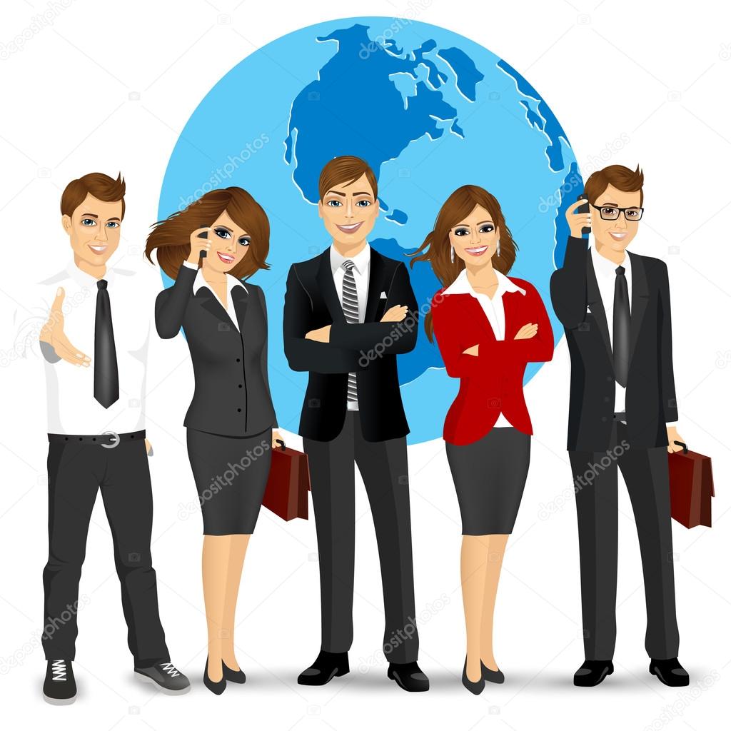 team of successful businesspeople