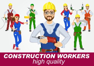 tamirciler ve matkaplar ile handywomen