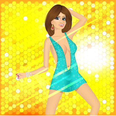 güzel seksi Bayan gece kulübü