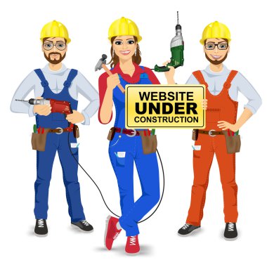 iki işçi ve workwoman