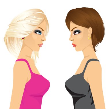 two young angry woman