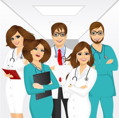 group of medical team professionals