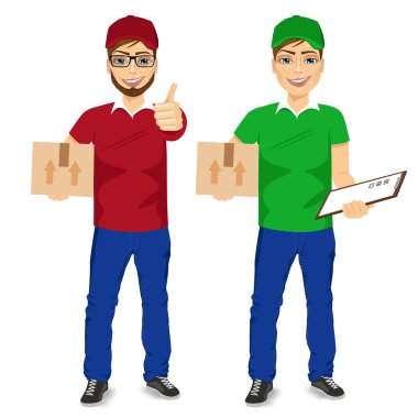 teslimatçı posta paketi ve holding Pano taşıma