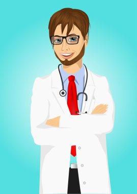 poz deneyimli erkek doktor