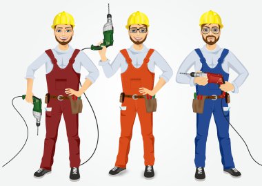 Matkaplar tutan hipster sıhhı kümesi