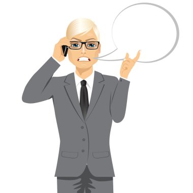 konuşmayı kızgın sarışın işadamı