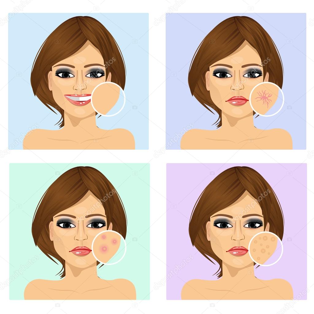 fille avec une peau de problème fille avec une peau de problème
