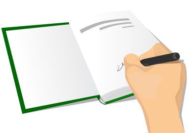 el bir ciltli ilk sayfasında imzalama