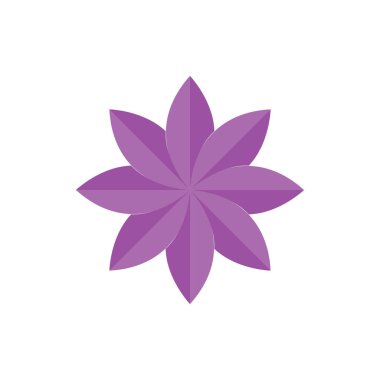 Çiçek, Bitki Düz Simgesi İllüstrasyon Vektörü izole edildi. Bahar ve Simge Seti. Web Tasarımı, Logo, Uygulama ve UI için Uygun.