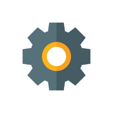 Ayarlama, Fabrika, Gear Düz Simgesi İfade Vektörü izole edildi. İşçi Bayramı, Mayıs, Endüstri ve İnşaat Simgesi. Web Tasarımı, Logo, Uygulama ve İşinizi Geliştirmek İçin Uygun.