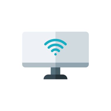 Basit vektör illüstrasyon monitörü