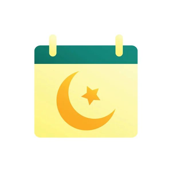 Oruç Takvimi, Ramazan Sabit Olay Simgesi Logo Çizim Vektörü izole edildi. Ramazan ve Müslüman Simgesi. Web Tasarımı, Logo, Uygulama ve İşinizi Geliştirmek İçin Uygun.