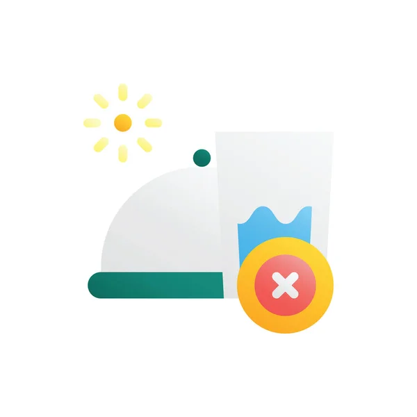 Oruç, iftar, Düz Simge Logosu Çizim Vektörü İzole Edildi. Ramazan ve Müslüman Simgesi. Web Tasarımı, Logo, Uygulama ve İşinizi Geliştirmek İçin Uygun.