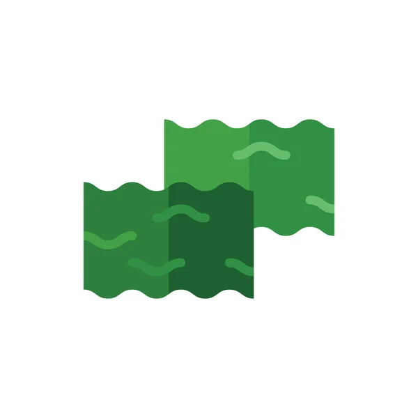 Nori, Seaweed Düz Simge Logosu İllüstrasyon Vektörü izole edildi. Japon Gıda ve Restoran Simgesi. Web Tasarımı, Logo, Uygulama ve İşinizi Geliştirmek İçin Uygun.