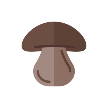 Şampiyon, Shiitake Mantar Düz Simge Logosu Çizim Vektörü izole edildi. Çin Gıda ve Restoran Simgesi. Web Tasarımı, Logo, Uygulama ve İşinizi Geliştirmek İçin Uygun.