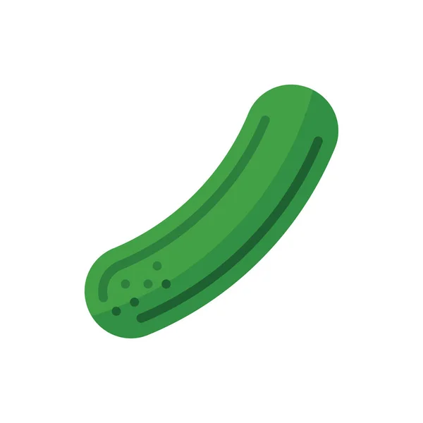 Salatalık Düz Simge Logo Çizim Vektörü izole edildi. Çin Gıda ve Restoran Simgesi. Web Tasarımı, Logo, Uygulama ve İşinizi Geliştirmek İçin Uygun.