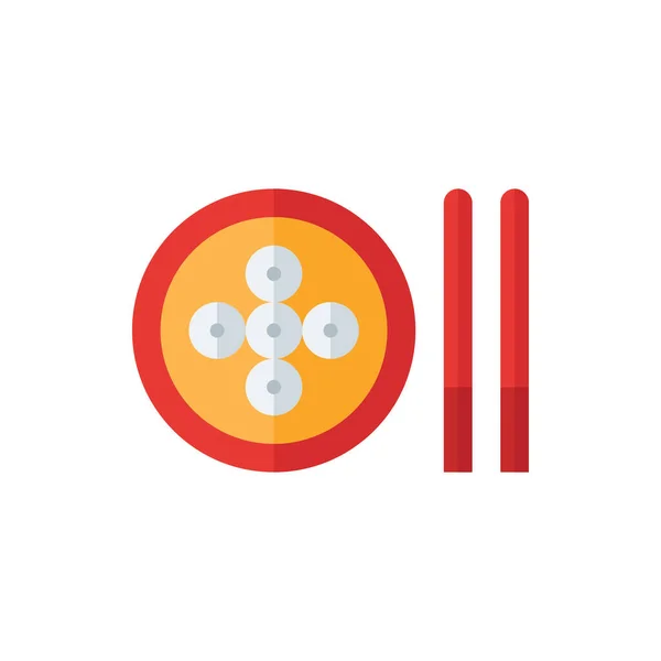 Dimsum Dlat Simge Logosu Çizim Vektörü izole edildi. Çin Gıda ve Restoran Simgesi. Web Tasarımı, Logo, Uygulama ve İşinizi Geliştirmek İçin Uygun.