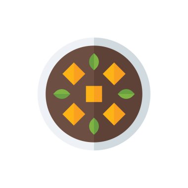 Patates Peyniri Çorbası Düz Simge İllüstrasyon Vektörü izole edildi. Meksika Gıda ve Restoran Simgesi. Web Tasarımı, Logo, Uygulama ve İşinizi Geliştirmek İçin Uygun.