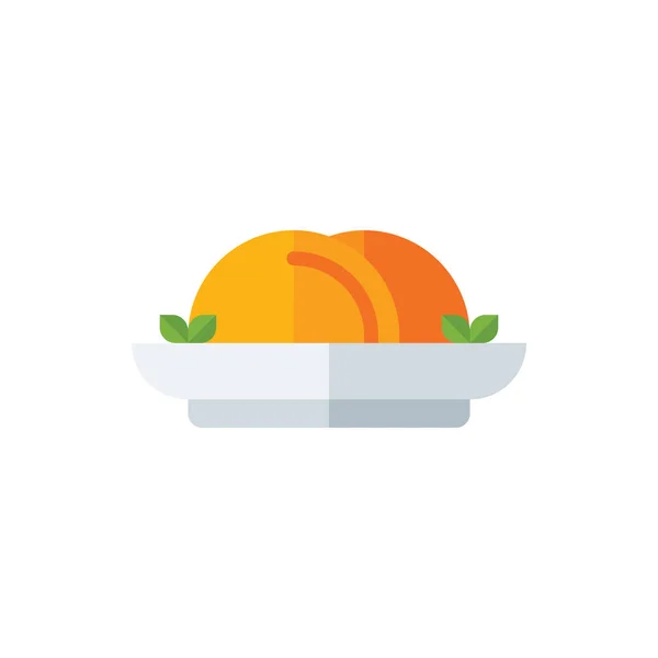 Chips Tacos Piatto Icona Logo Illustrazione Vettoriale Isolato Cibo Messicano — Vettoriale Stock