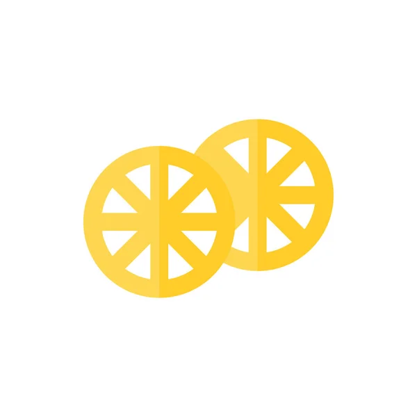 Chips, Duros Düz Simge Logosu Çizim Vektörü izole edildi. Meksika Gıda ve Restoran Simgesi. Web Tasarımı, Logo, Uygulama ve İşinizi Geliştirmek İçin Uygun.