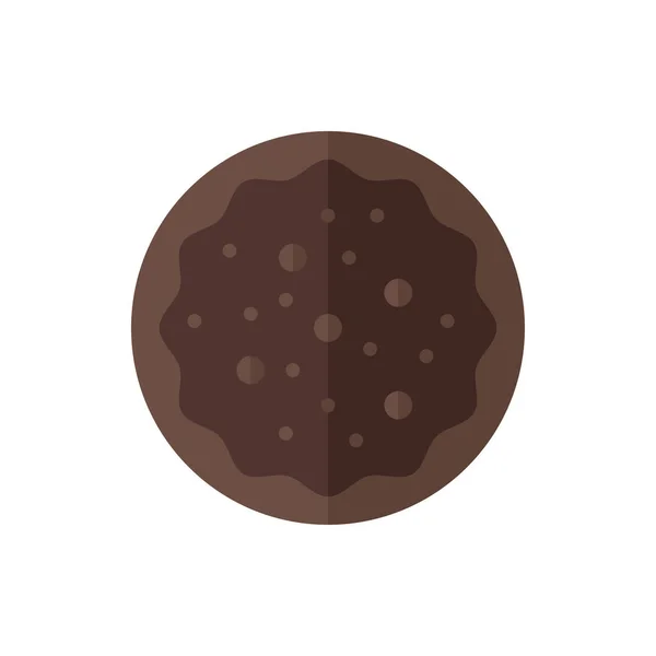 Kurabiye Keki Düz Simgesi Logo Çizim Vektörü izole edildi. Meksika Gıda ve Restoran Simgesi. Web Tasarımı, Logo, Uygulama ve İşinizi Geliştirmek İçin Uygun.