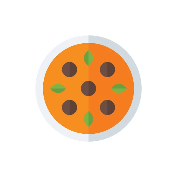 Albondigas Mexican Meatball Flat Icon Logo Illustration Vector Isolado Cozinha — Vetor de Stock