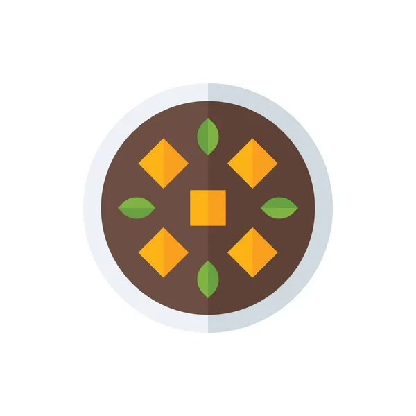 Patates Peyniri Çorbası Düz Simge İllüstrasyon Vektörü izole edildi. Meksika Gıda ve Restoran Simgesi. Web Tasarımı, Logo, Uygulama ve İşinizi Geliştirmek İçin Uygun.