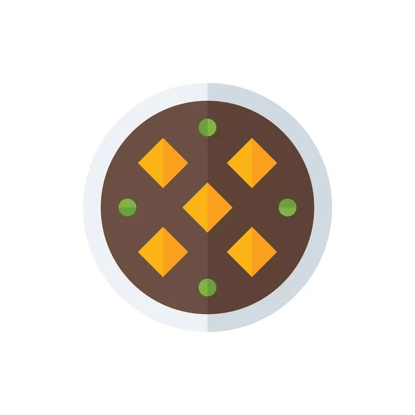 Potato Cheese Soup Flat Icon Logo Illustration Vector Isolated Mexican — Stock Vector