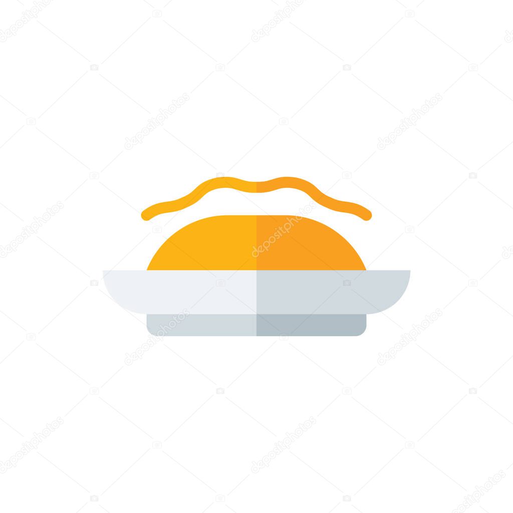 Huarache Flat Icon Logo Illustration Vector Isolated. Mexican Food and Restaurant Icon-Set. Suitable for Web Design, Logo, App, and Upscale Your Business.