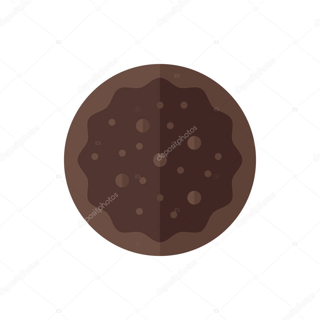 Cookie Cake Flat Icon Logo Illustration Vector Isolated. Mexican Food and Restaurant Icon-Set. Suitable for Web Design, Logo, App, and Upscale Your Business.